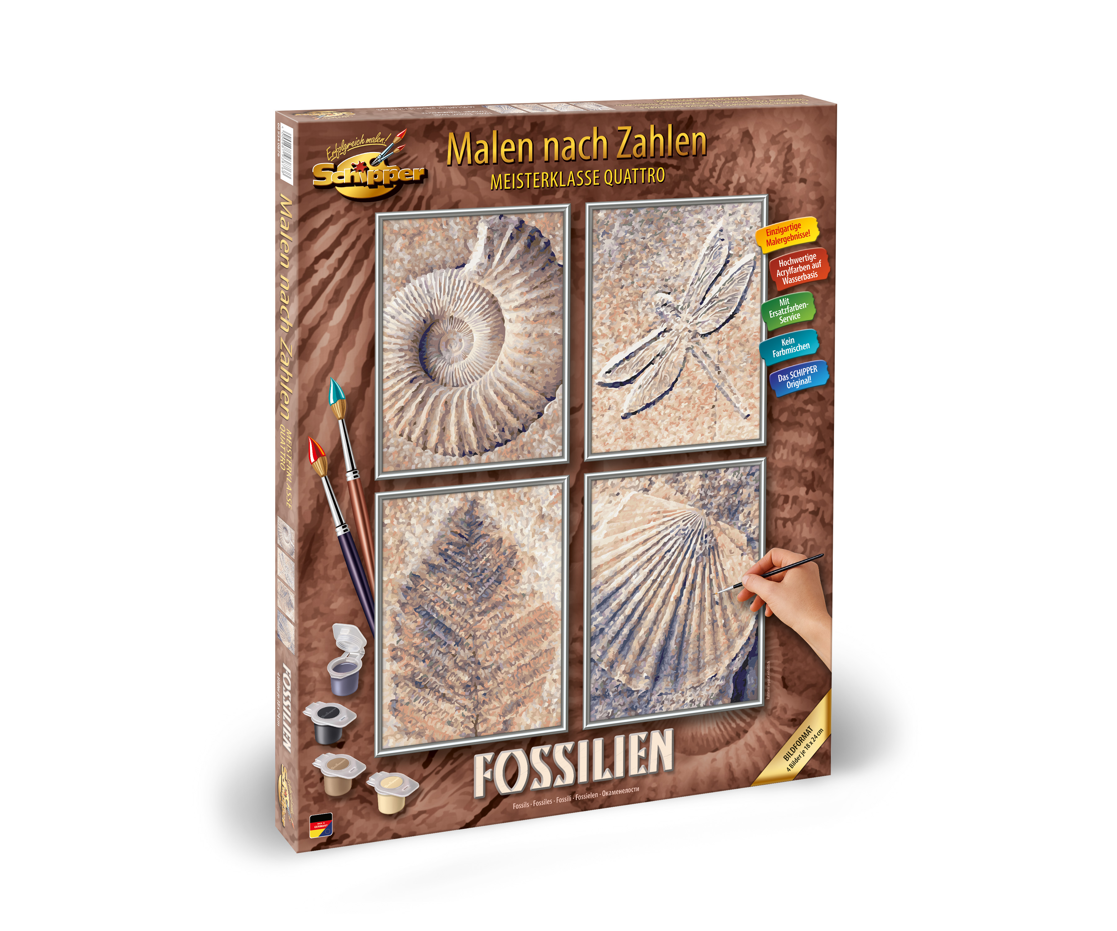 Schipper 609340876 Fossilien Malen nach Zahlen