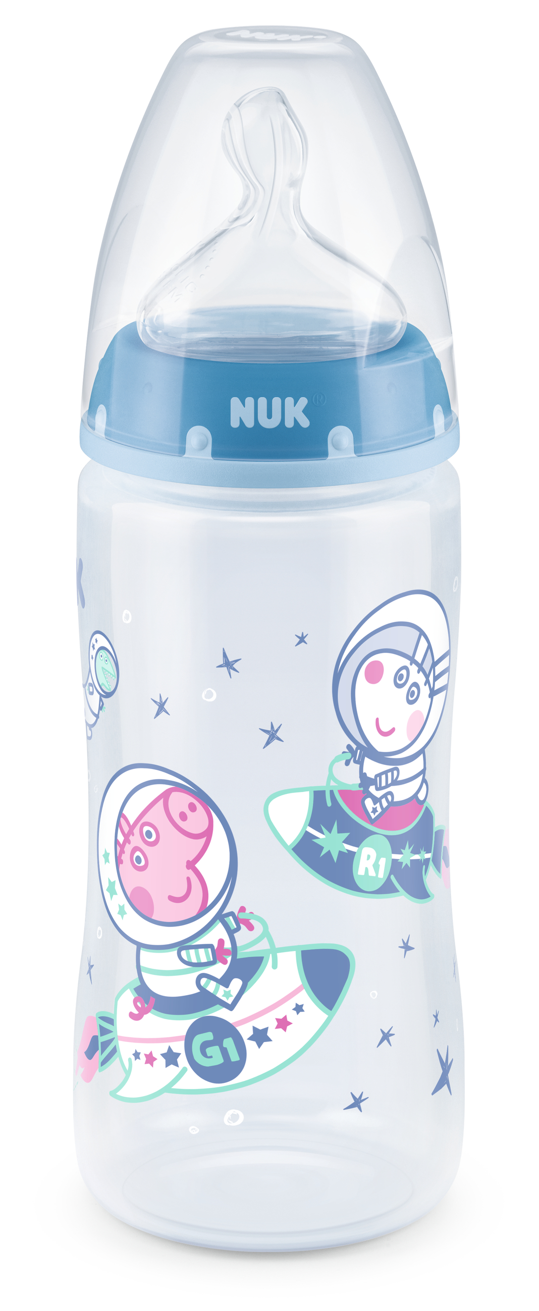 NUK Peppa Pig First Choice Trinklernflasche 150 ml mit Temperature Control 